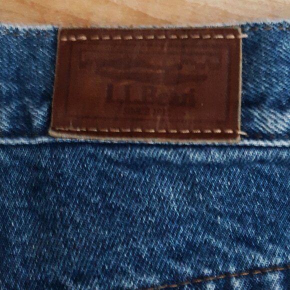 Vintage LL Bean Double L Relaxed Fit Flannel Lined Women's Jeans Size 14 Reg. - Picture 5 of 7